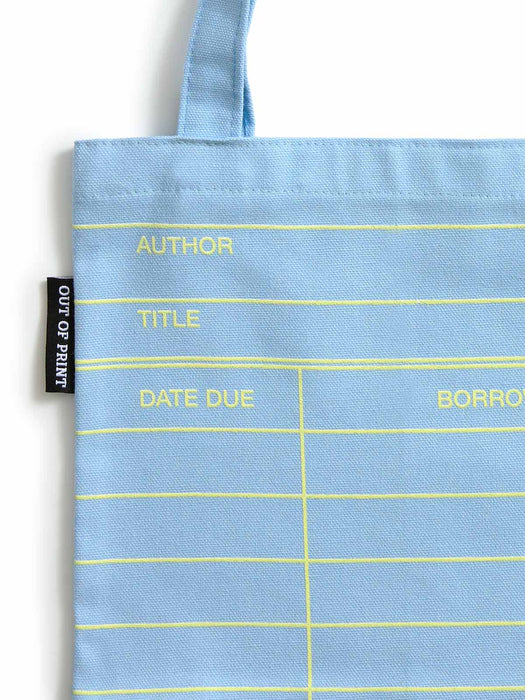 Library Card: Cloud Blue mini tote bag