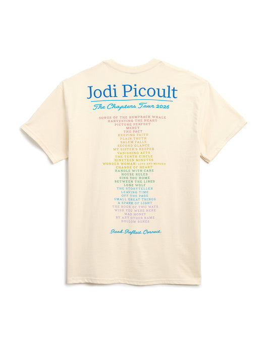 Jodi Picoult: The Chapters Tour unisex t-shirt