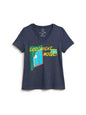 Goodnight Moon women’s relaxed v-neck t-shirt (Print Shop)