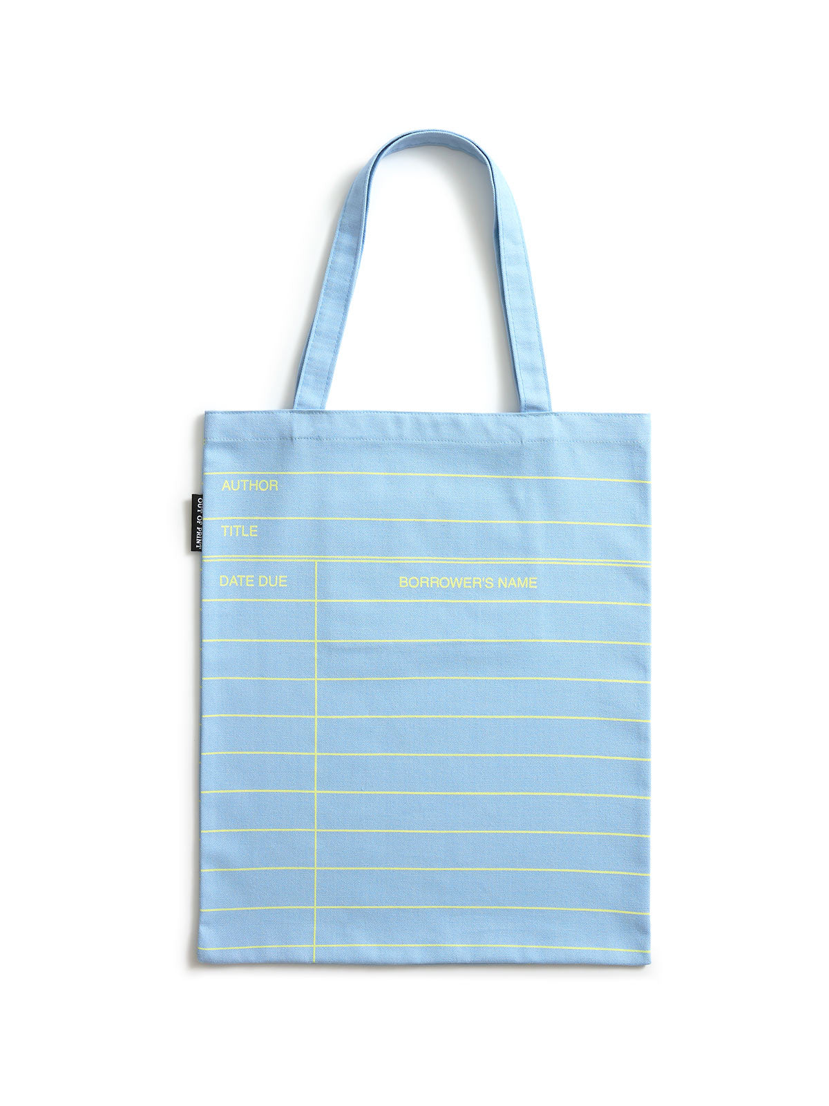Library Card: Cloud Blue tote bag