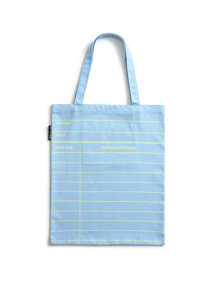 Library Card: Cloud Blue tote bag