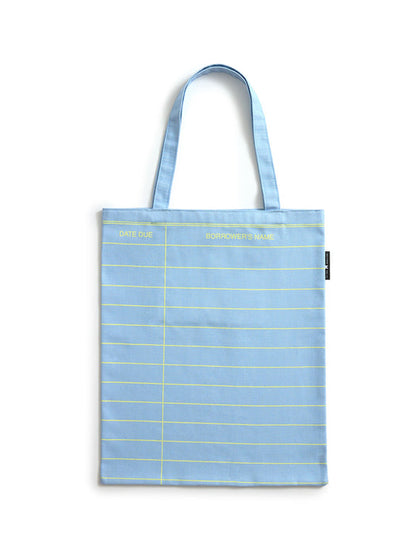 Library Card: Cloud Blue tote bag