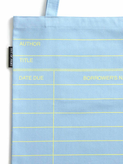 Library Card: Cloud Blue tote bag