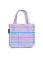 Library Card: Lilac mini tote bag