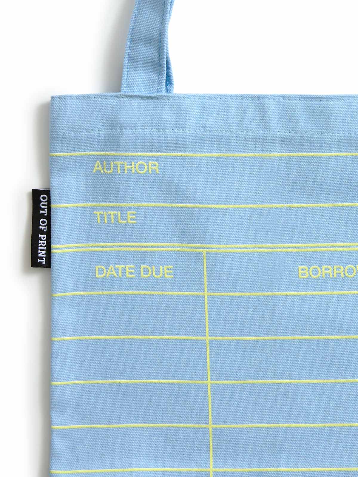 Library Card: Cloud Blue mini tote bag