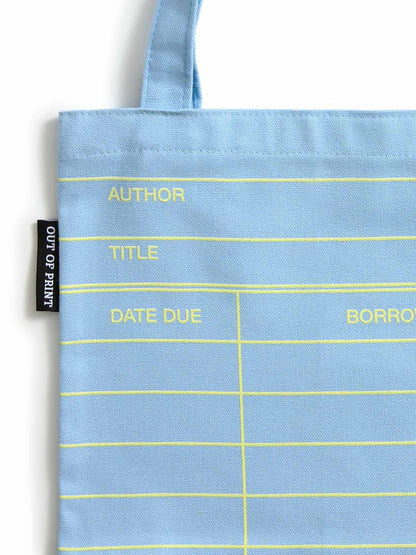 Library Card: Cloud Blue mini tote bag